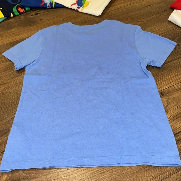 Polo by Ralph Lauren Kids' Teal and Light Blue Graphic T-Shirts tropical surf - Picture 6 of 6